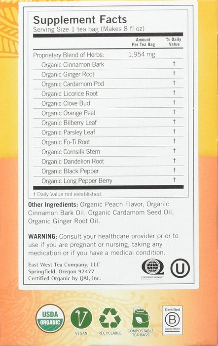 Yogi Organic Peach Detox Tea, 16 ct N5