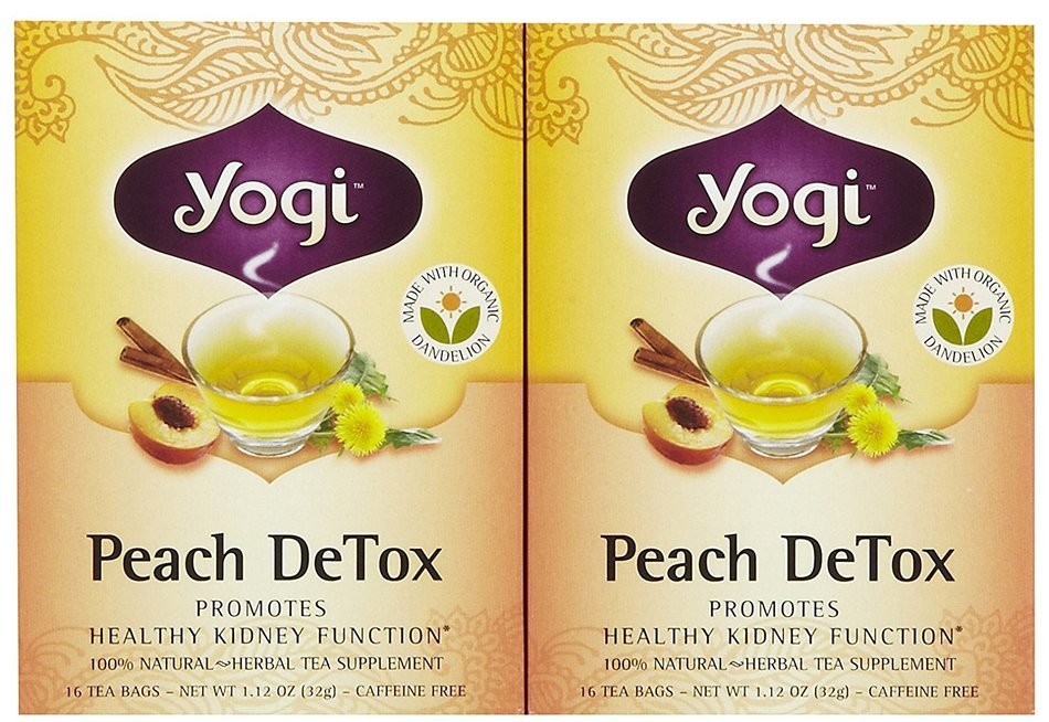 Yogi Organic Peach Detox Tea, 16 ct N10