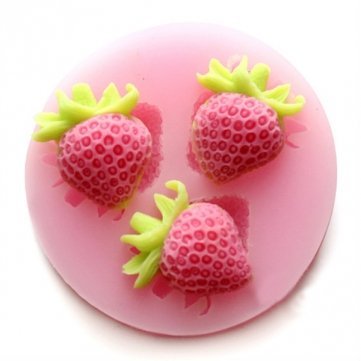 Bheema Silicon Strawberry Cake Fondant Mold N2