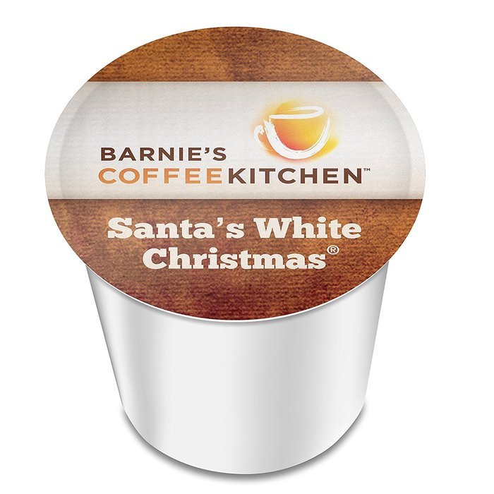 Barnie's CoffeeKitchen Santa's White Christmas Single-Cup Coffee, 24 Count