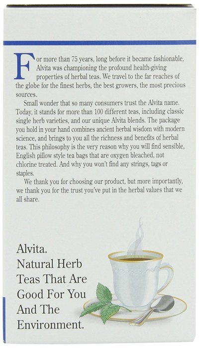 Alvita Organic Herbal Tea Red Clover -- 24 Tea Bags N12