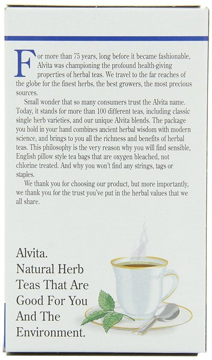 Alvita Organic Herbal Tea Red Clover -- 24 Tea Bags N20