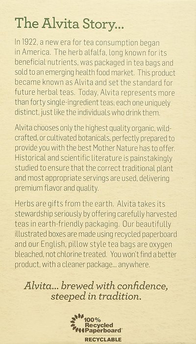 Alvita Organic Herbal Tea Red Clover -- 24 Tea Bags N23