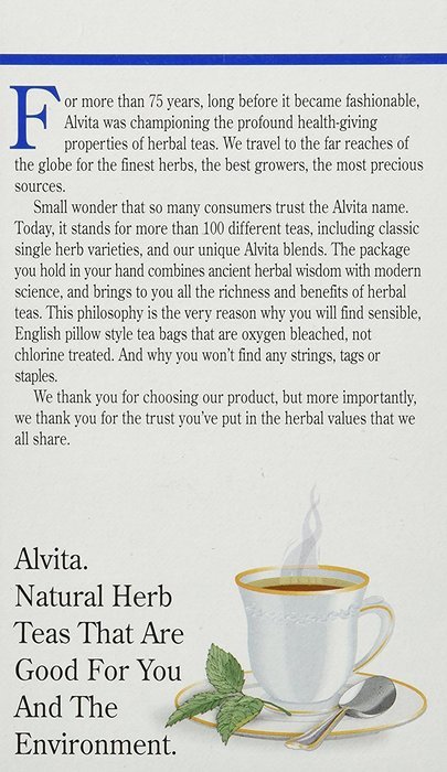 Alvita Organic Herbal Tea Red Clover -- 24 Tea Bags N26