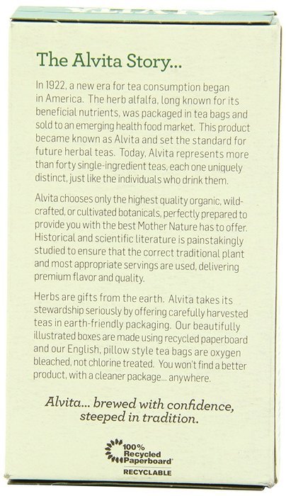 Alvita Organic Herbal Tea Red Clover -- 24 Tea Bags N44