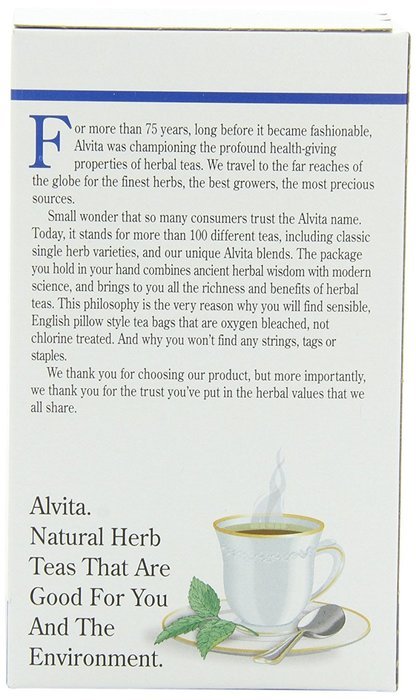 Alvita Organic Herbal Tea Red Clover -- 24 Tea Bags N49