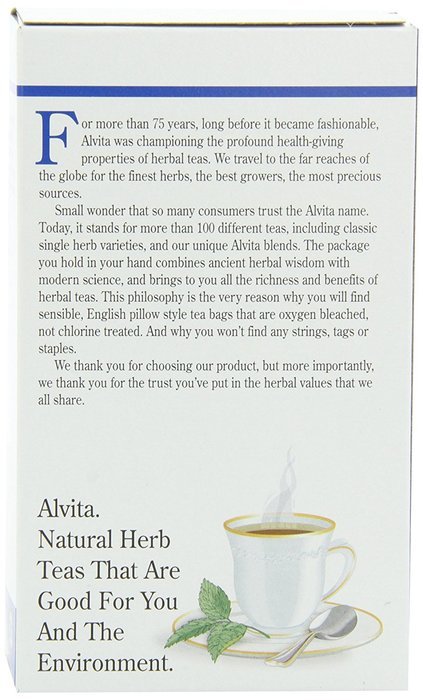 Alvita Organic Herbal Tea Red Clover -- 24 Tea Bags N54