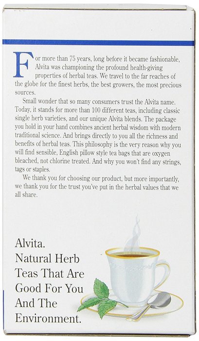 Alvita Organic Herbal Tea Red Clover -- 24 Tea Bags N69