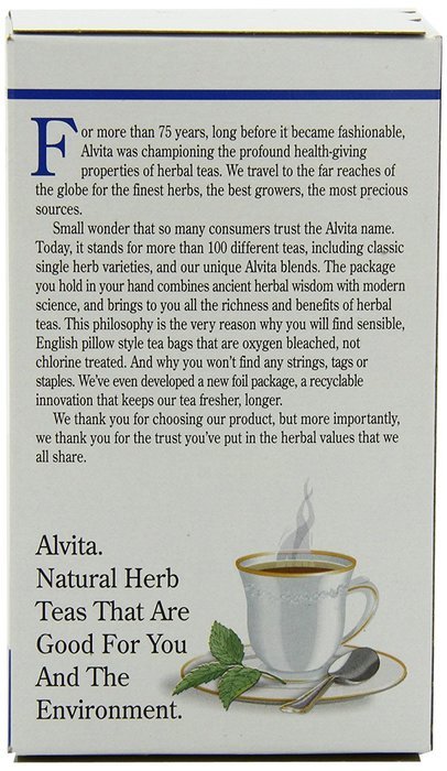 Alvita Organic Herbal Tea Red Clover -- 24 Tea Bags N73