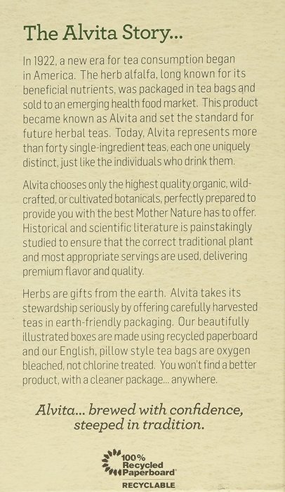 Alvita Organic Herbal Tea Red Clover -- 24 Tea Bags N76