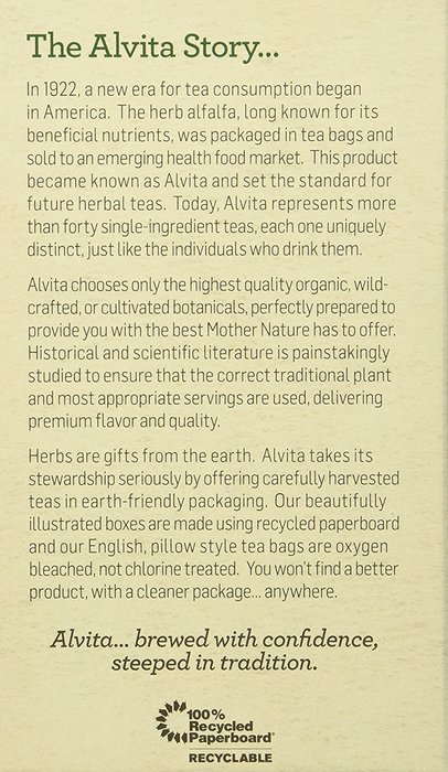 Alvita Organic Herbal Tea Red Clover -- 24 Tea Bags N87