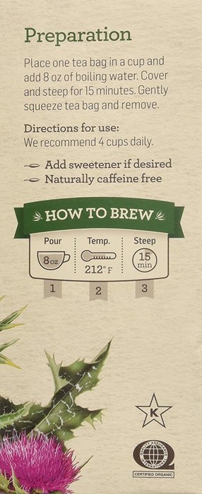 Alvita Organic Herbal Tea Red Clover -- 24 Tea Bags N105