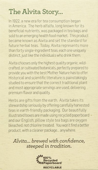 Alvita Organic Herbal Tea Red Clover -- 24 Tea Bags N111