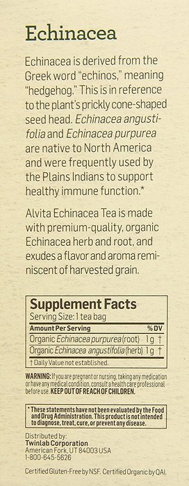 Alvita Organic Herbal Tea Red Clover -- 24 Tea Bags N115