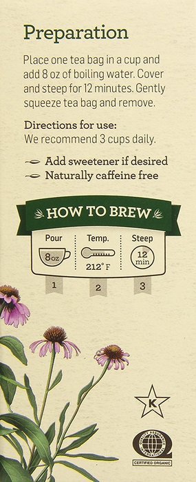 Alvita Organic Herbal Tea Red Clover -- 24 Tea Bags N117
