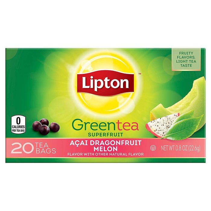 Lipton Green Tea, Acai Dragonfruit Melon 20 ct