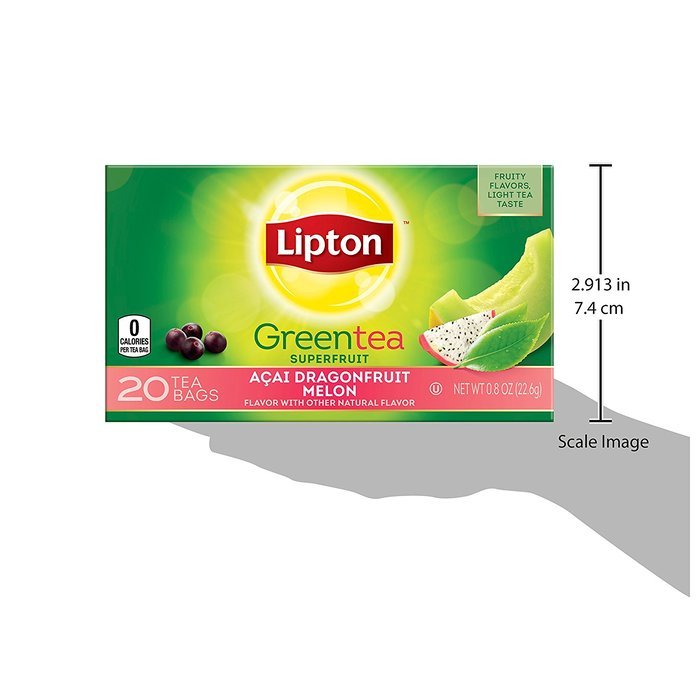 Lipton Green Tea, Acai Dragonfruit Melon 20 ct N3