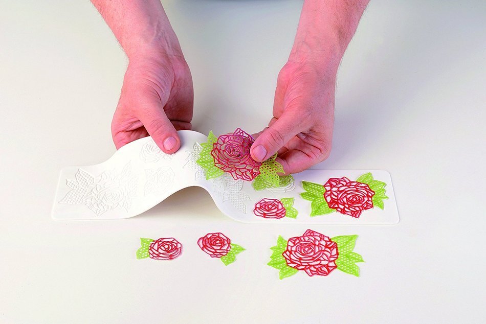 Silikomart Silicone Wonder Cakes Collection Sugar Lace Mats for Cake Decoration, Birds N5