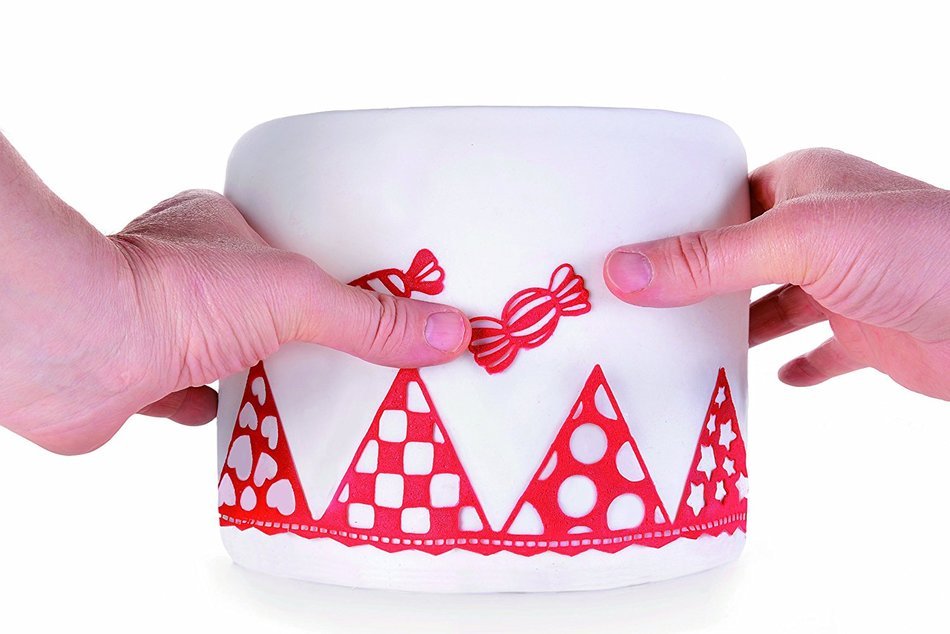 Silikomart Silicone Wonder Cakes Collection Sugar Lace Mats for Cake Decoration, Birds N12