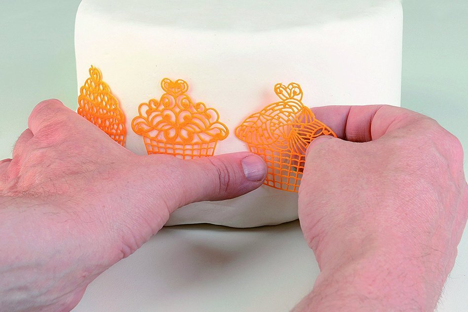 Silikomart Silicone Wonder Cakes Collection Sugar Lace Mats for Cake Decoration, Birds N15