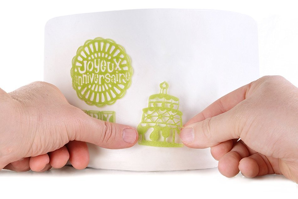 Silikomart Silicone Wonder Cakes Collection Sugar Lace Mats for Cake Decoration, Birds N25