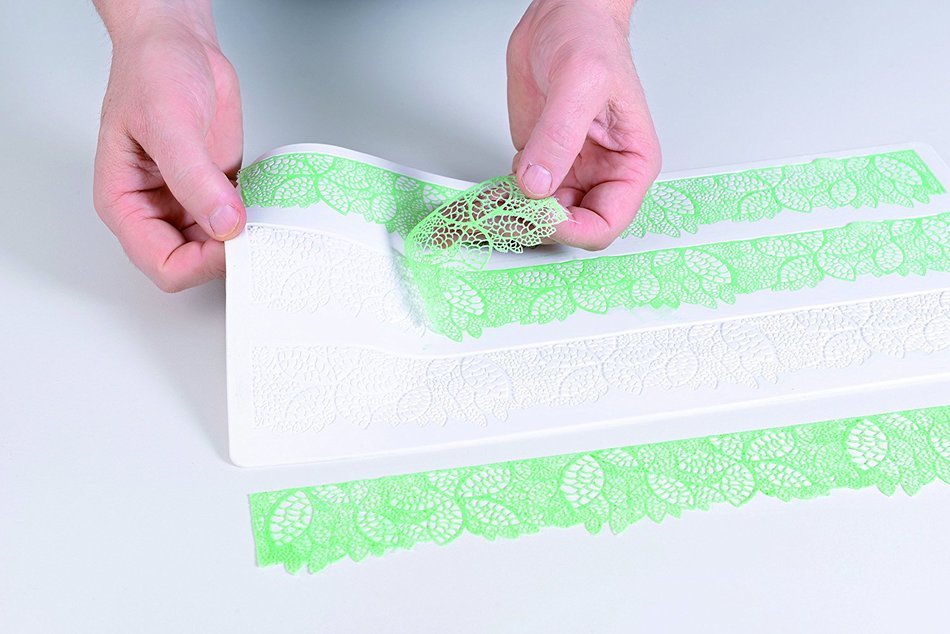 Silikomart Silicone Wonder Cakes Collection Sugar Lace Mats for Cake Decoration, Birds N43