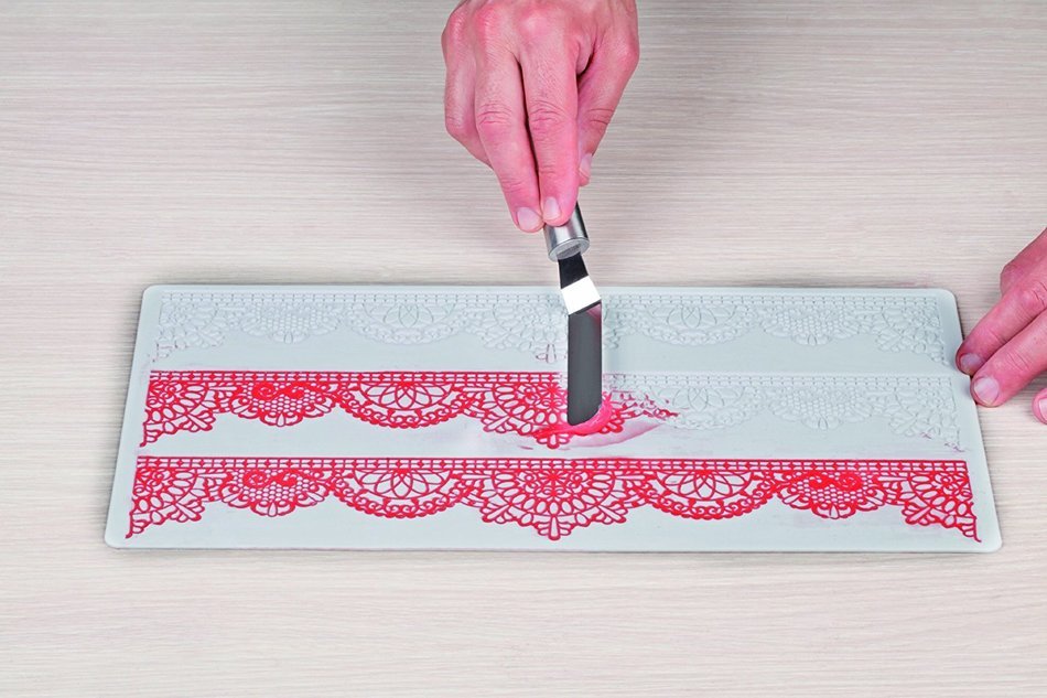 Silikomart Silicone Wonder Cakes Collection Sugar Lace Mats for Cake Decoration, Birds N50