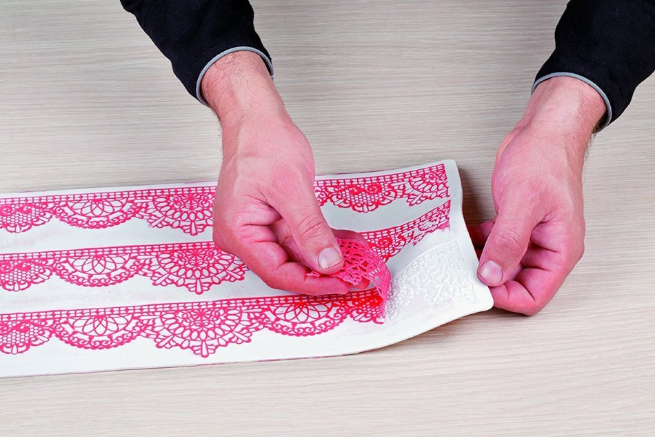 Silikomart Silicone Wonder Cakes Collection Sugar Lace Mats for Cake Decoration, Birds N51