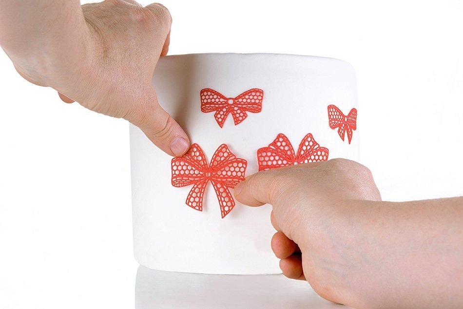 Silikomart Silicone Wonder Cakes Collection Sugar Lace Mats for Cake Decoration, Birds N53