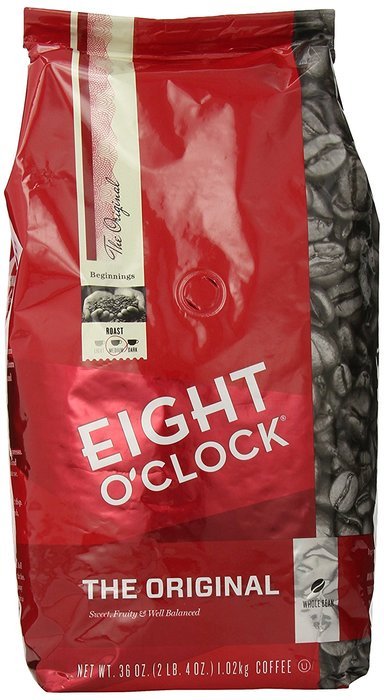 Eight O'Clock The Original Whole Bean Coffee, 36-Ounce