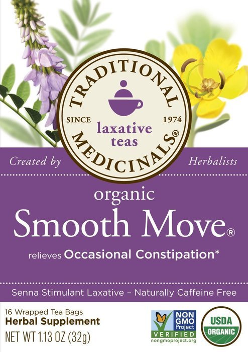 Traditional Medicinals Organic Smooth Move Tea, 16 Tea Bags (Pack of 6) N2