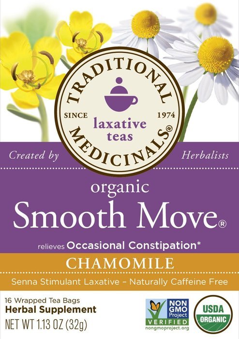 Traditional Medicinals Organic Smooth Move Tea, 16 Tea Bags (Pack of 6) N10
