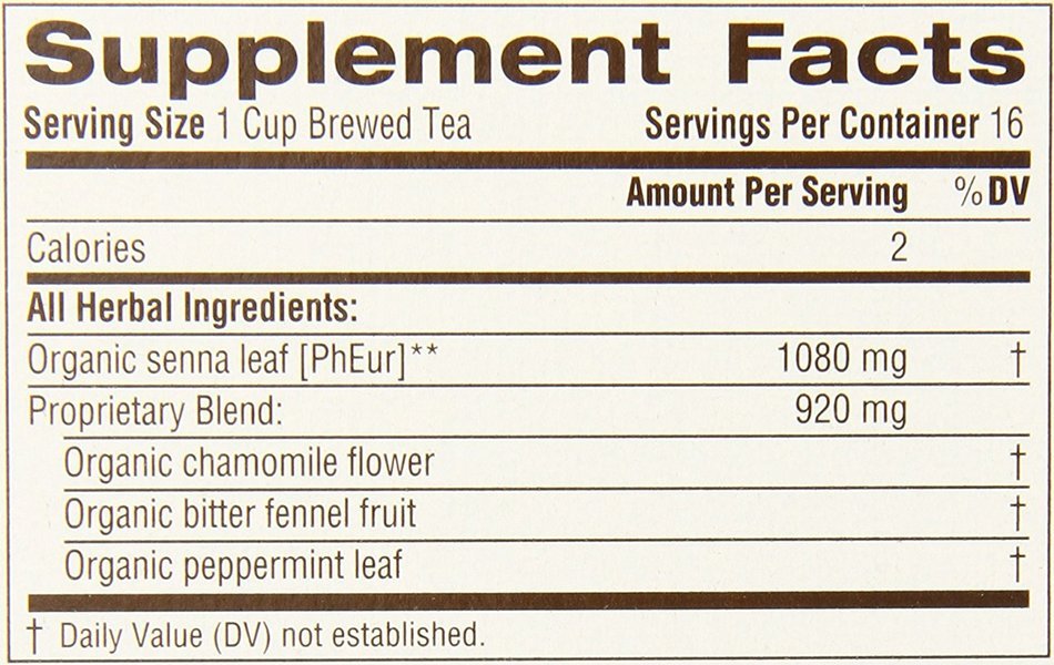 Traditional Medicinals Organic Smooth Move Tea, 16 Tea Bags (Pack of 6) N16