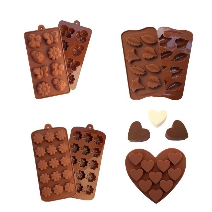 Foremost 8 Pcs Christmas Chocolate Cake Jelly Ice Silicone Fondant Mold Mould Baking