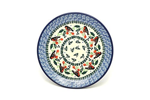 Polish Pottery Plate - Salad/Dessert (7 3/4") - Red Robin