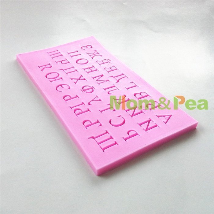 Mom&pea 0631 Letters Shaped Silicone Mould for Fondant Cake Sugar Paste Cake Decoration 3d Cake Toppers Mold 16... N4