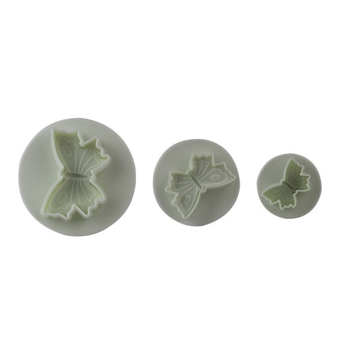 DUFUSTORE 3 x Butterfly Plunger Cutter Mold Sugarcraft Fondant Cake Decorating Tool