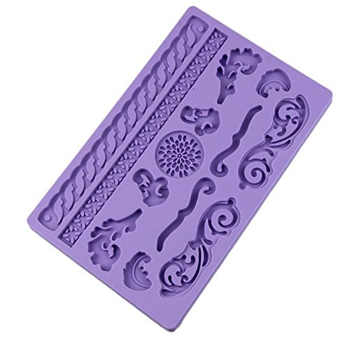 decorative border lace cake mold silicone baking tools kitchen accessories