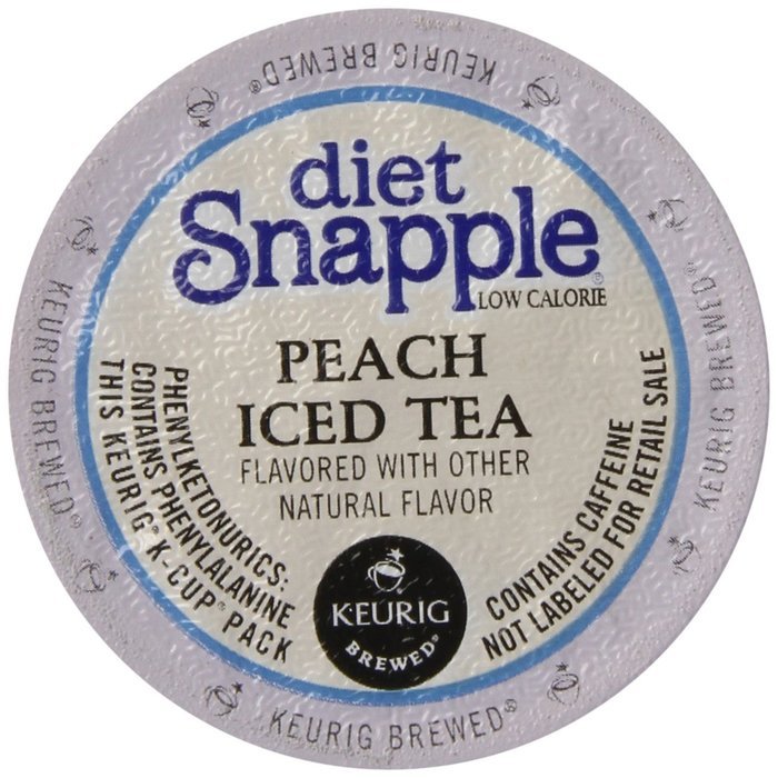 Snapple Diet Peach Iced Tea, Keurig K-Cups, 72 Count N8