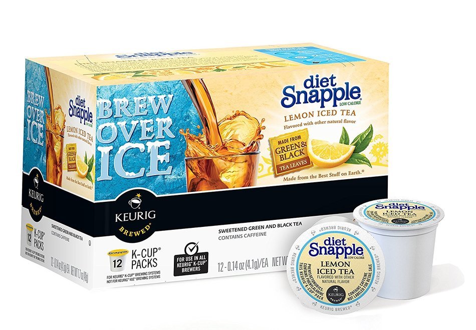 Snapple Diet Peach Iced Tea, Keurig K-Cups, 72 Count N19