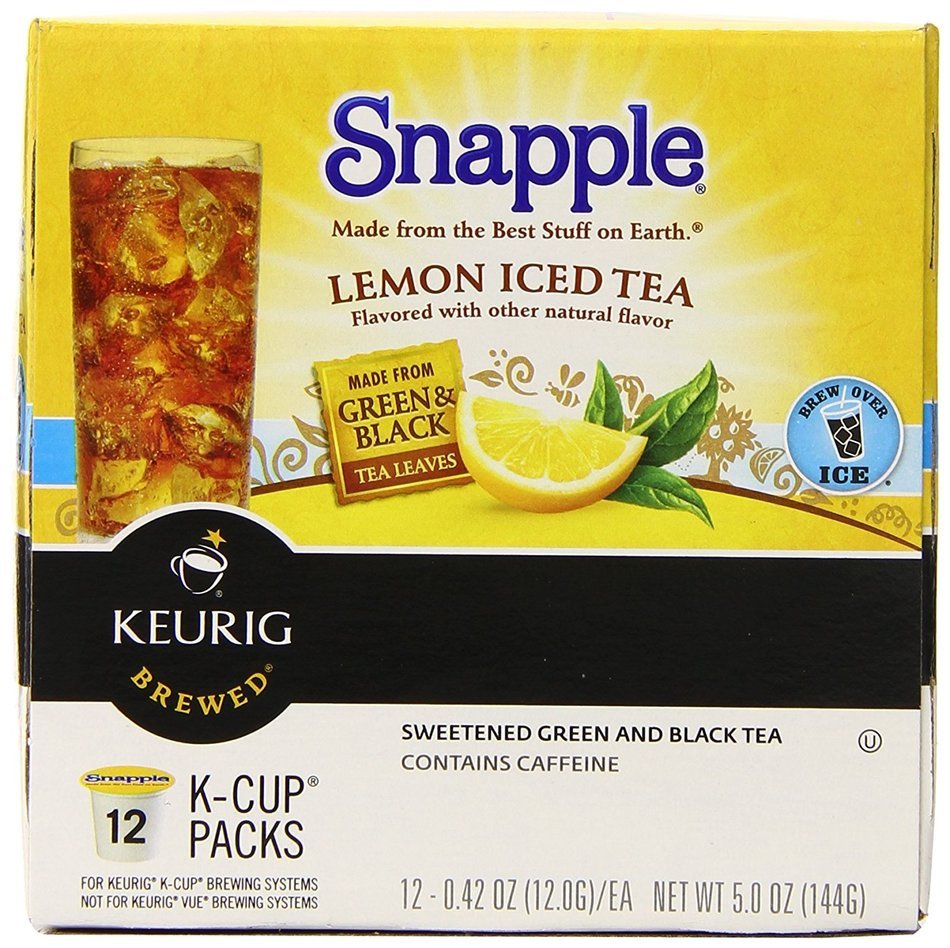 Snapple Diet Peach Iced Tea, Keurig K-Cups, 72 Count N30