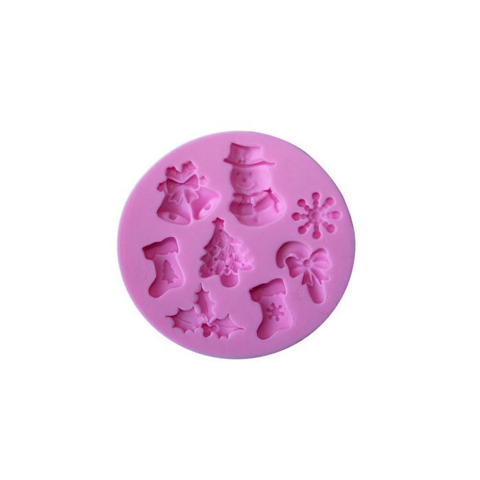 Cutoy Christmas Design Silicone Cake Fondant Chocolete Jello Soap Candy Gum Paste Molds Clay Moulds DIY Decorating... N2