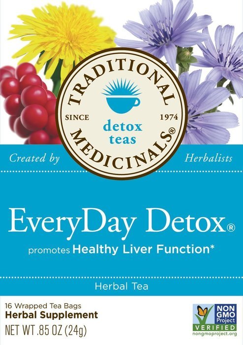 Traditional Medicinals EveryDay Detox Tea, 16 Tea Bags (Pack of 6) N2