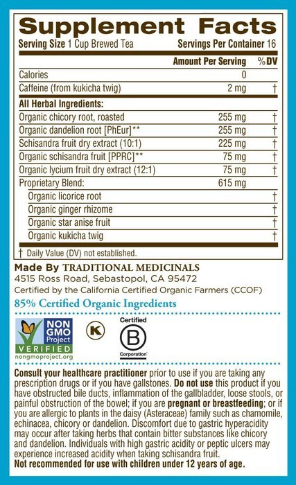 Traditional Medicinals EveryDay Detox Tea, 16 Tea Bags (Pack of 6) N5