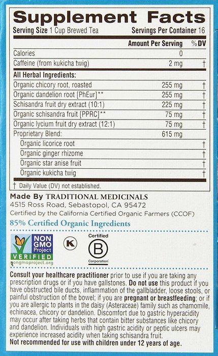 Traditional Medicinals EveryDay Detox Tea, 16 Tea Bags (Pack of 6) N11
