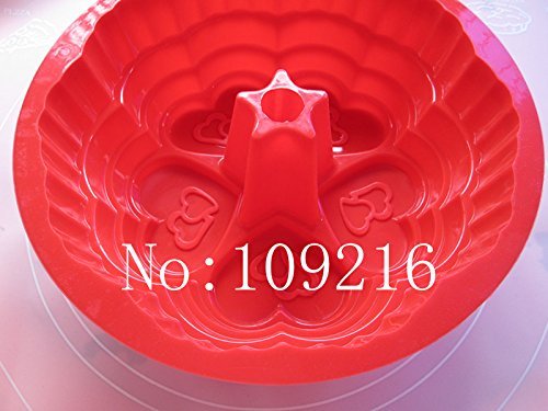 Creativemoldstore 1pcs 9inch Hollow Love Castle Silicone Cake Baking Pan DIY Mold N2