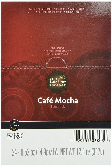 Caf&eacute; Escapes Caf&eacute; Mocha, K-Cup Portion Pack for Keurig Brewers, 24-Count N3