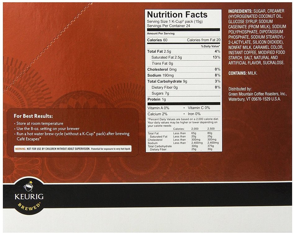 Caf&eacute; Escapes Caf&eacute; Mocha, K-Cup Portion Pack for Keurig Brewers, 24-Count N19