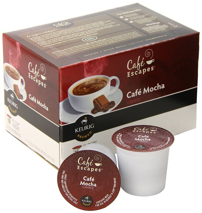 Caf&eacute; Escapes Caf&eacute; Mocha, K-Cup Portion Pack for Keurig Brewers, 24-Count N28
