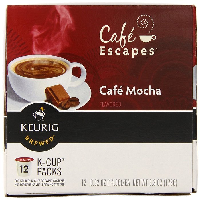 Caf&eacute; Escapes Caf&eacute; Mocha, K-Cup Portion Pack for Keurig Brewers, 24-Count N30